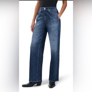 Rag&Bone Miramar Wide Leg Cotton Terry Sweatpant Jeans